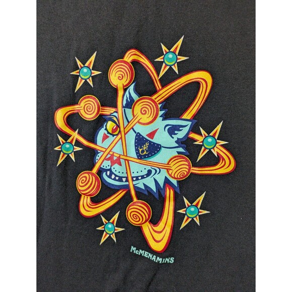 Atomic Cat Shirt Size Medium McMenamins 100% Cotton tattoo halloween retro - Picture 2 of 6